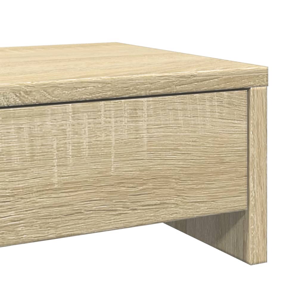 vidaXL Support de moniteur avec tiroirs chêne sonoma bois d'ingénierie