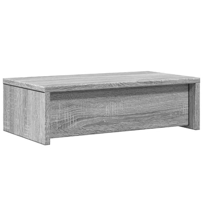 vidaXL Support de moniteur avec tiroirs sonoma gris bois d'ingénierie