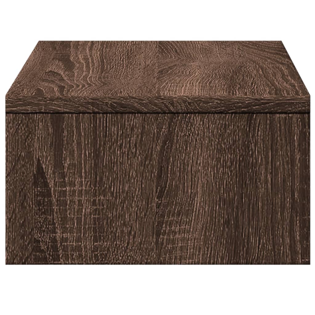 vidaXL Support de moniteur avec tiroirs chêne marron bois d'ingénierie