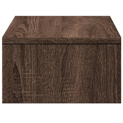 vidaXL Support de moniteur avec tiroirs chêne marron bois d'ingénierie