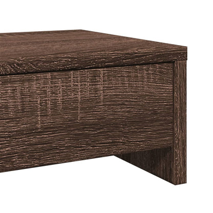 vidaXL Support de moniteur avec tiroirs chêne marron bois d'ingénierie