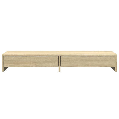 vidaXL Support de moniteur avec tiroirs chêne sonoma bois d'ingénierie
