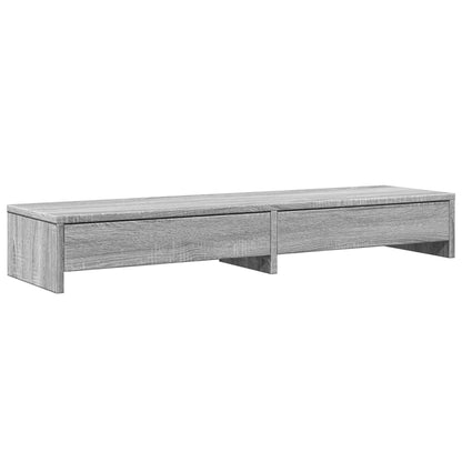 vidaXL Support de moniteur avec tiroirs sonoma gris bois d'ingénierie