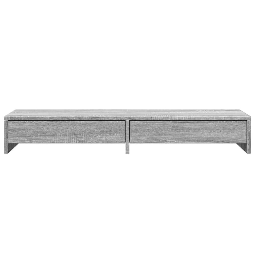vidaXL Support de moniteur avec tiroirs sonoma gris bois d'ingénierie