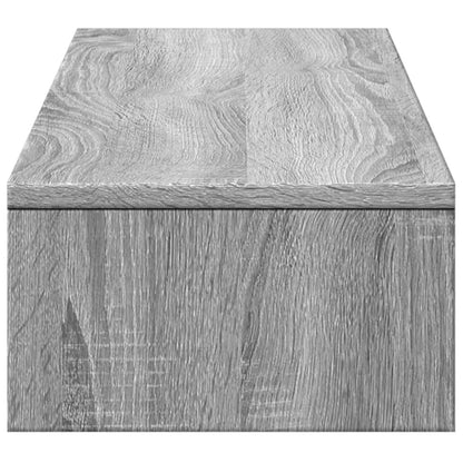 vidaXL Support de moniteur avec tiroirs sonoma gris bois d'ingénierie