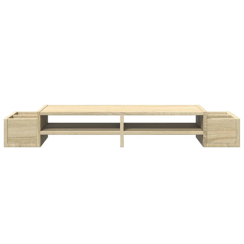 vidaXL Support de moniteur avec rangement chêne sonoma bois ingénierie