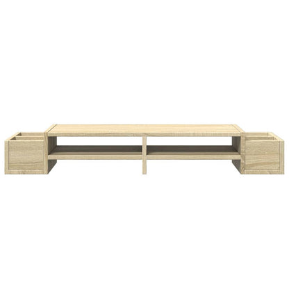 vidaXL Support de moniteur avec rangement chêne sonoma bois ingénierie