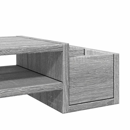 vidaXL Support de moniteur avec rangement sonoma gris bois ingénierie