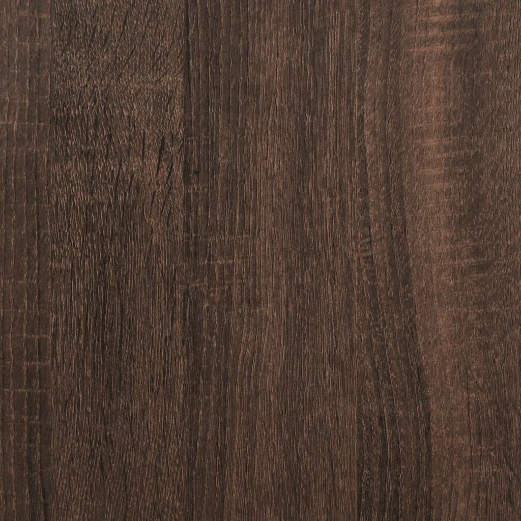 vidaXL Support de moniteur avec rangement chêne marron bois ingénierie