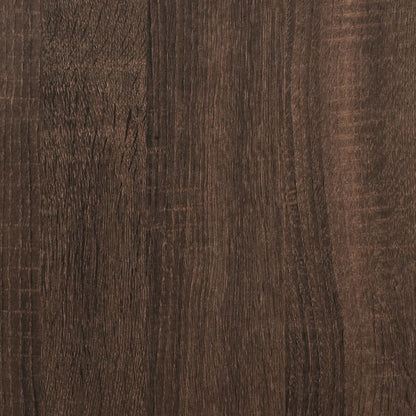 vidaXL Support de moniteur avec rangement chêne marron bois ingénierie