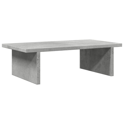 vidaXL Support de moniteur gris béton 50x27x15 cm bois d'ingénierie