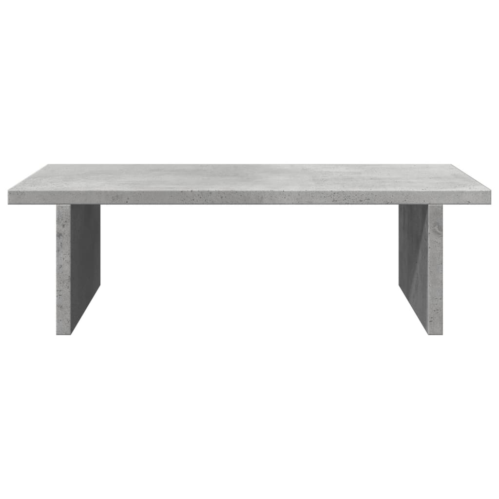 vidaXL Support de moniteur gris béton 50x27x15 cm bois d'ingénierie