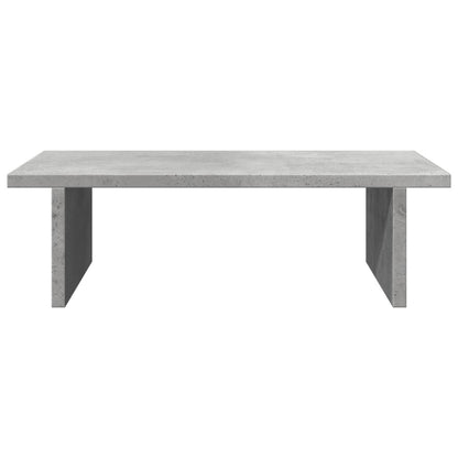 vidaXL Support de moniteur gris béton 50x27x15 cm bois d'ingénierie