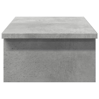 vidaXL Support de moniteur gris béton 50x27x15 cm bois d'ingénierie