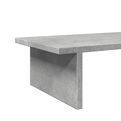 vidaXL Support de moniteur gris béton 50x27x15 cm bois d'ingénierie
