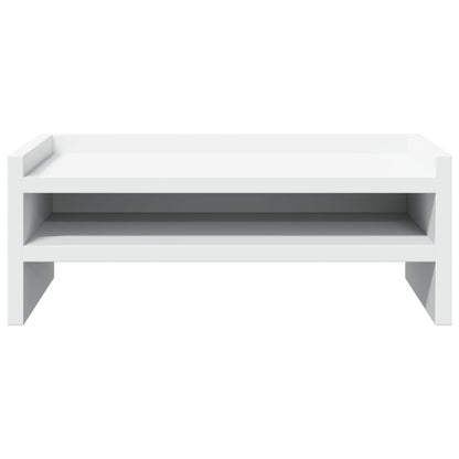 vidaXL Support de moniteur blanc 42x24x16 cm bois d'ingénierie