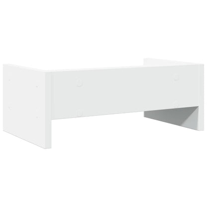 vidaXL Support de moniteur blanc 42x24x16 cm bois d'ingénierie