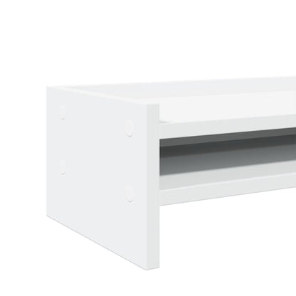 vidaXL Support de moniteur blanc 42x24x16 cm bois d'ingénierie