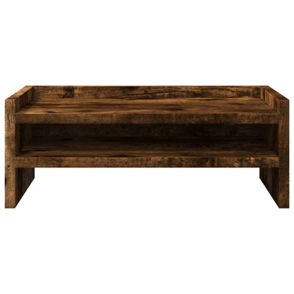 vidaXL Support de moniteur chêne fumé 42x24x16 cm bois d'ingénierie
