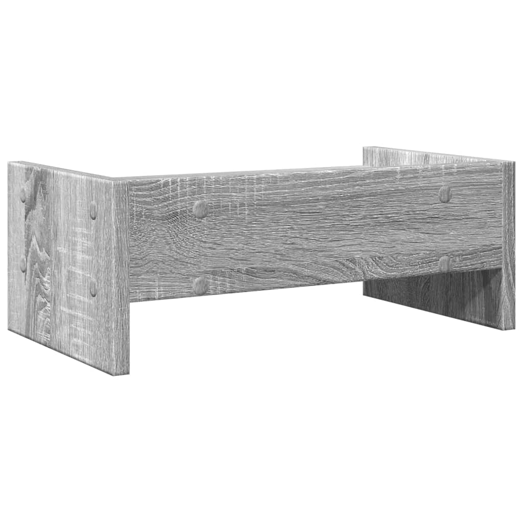 vidaXL Support de moniteur sonoma gris 42x24x16 cm bois d'ingénierie