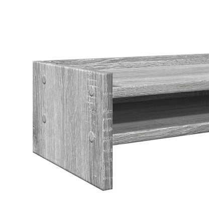 vidaXL Support de moniteur sonoma gris 42x24x16 cm bois d'ingénierie