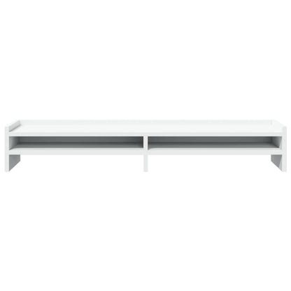 vidaXL Support de moniteur blanc 100x24x16 cm bois d'ingénierie