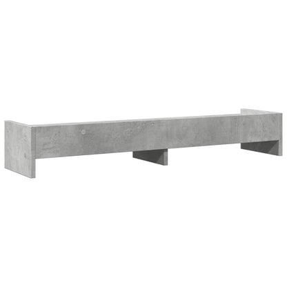 vidaXL Support de moniteur gris béton 100x24x16 cm bois d'ingénierie