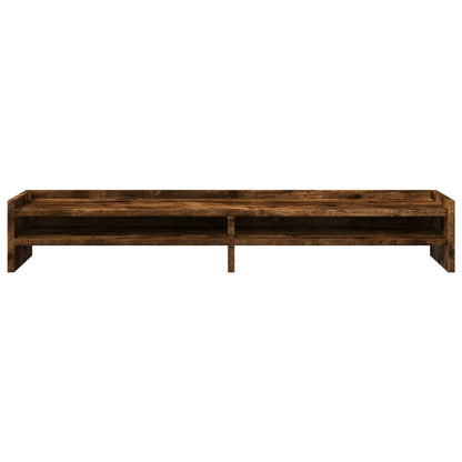 vidaXL Support de moniteur chêne fumé 100x24x16 cm bois d'ingénierie