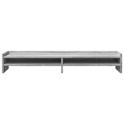 vidaXL Support de moniteur sonoma gris 100x24x16 cm bois d'ingénierie