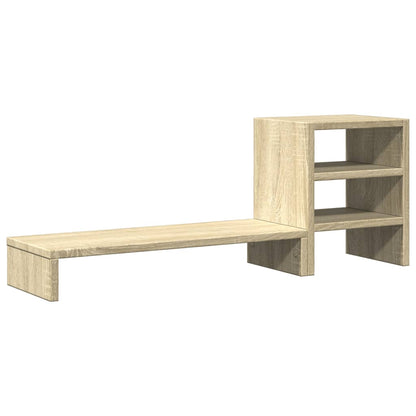 vidaXL Support de moniteur et organisateur de bureau bois d'ingénierie