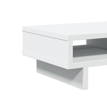 vidaXL Support de moniteur blanc 50x27x15 cm bois d'ingénierie