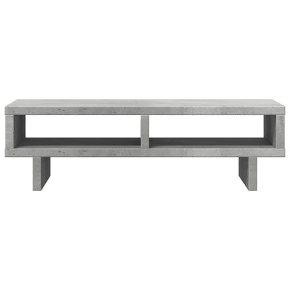 vidaXL Support de moniteur gris béton 50x27x15 cm bois d'ingénierie