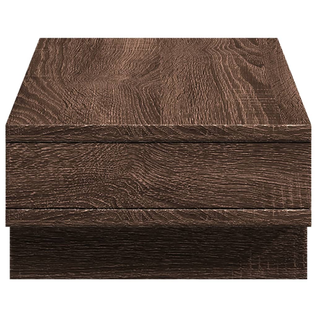 vidaXL Support de moniteur chêne marron 50x27x15 cm bois d'ingénierie
