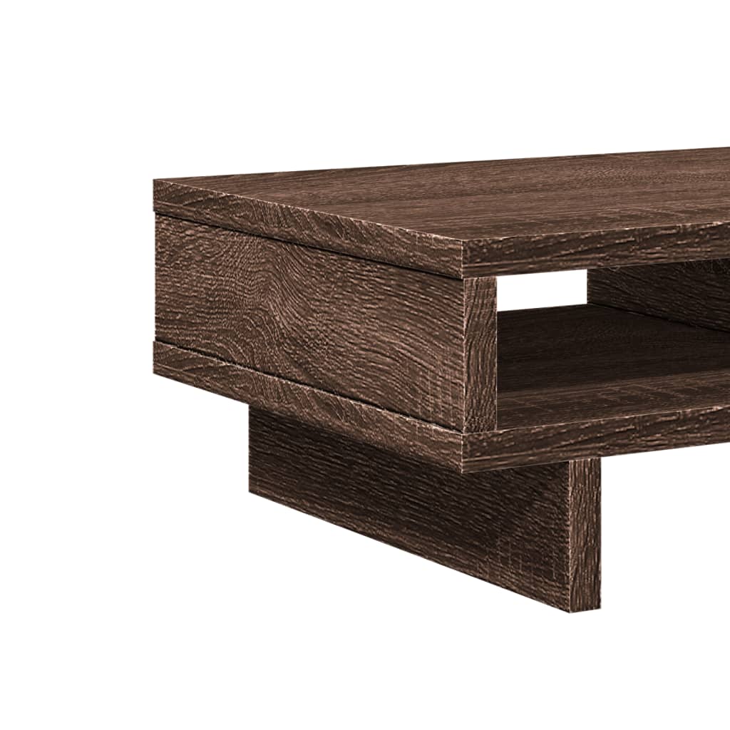 vidaXL Support de moniteur chêne marron 50x27x15 cm bois d'ingénierie