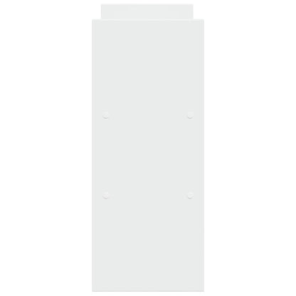 vidaXL Organisateur de bureau réglable blanc bois d'ingénierie