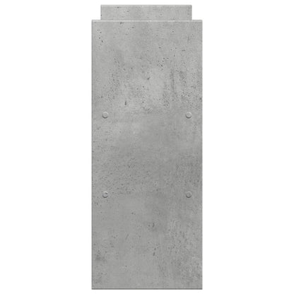 vidaXL Organisateur de bureau réglable gris béton bois d'ingénierie