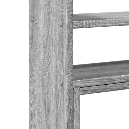 vidaXL Organisateur de bureau réglable sonoma gris bois d'ingénierie