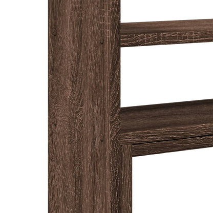 vidaXL Organisateur de bureau réglable chêne marron bois d'ingénierie