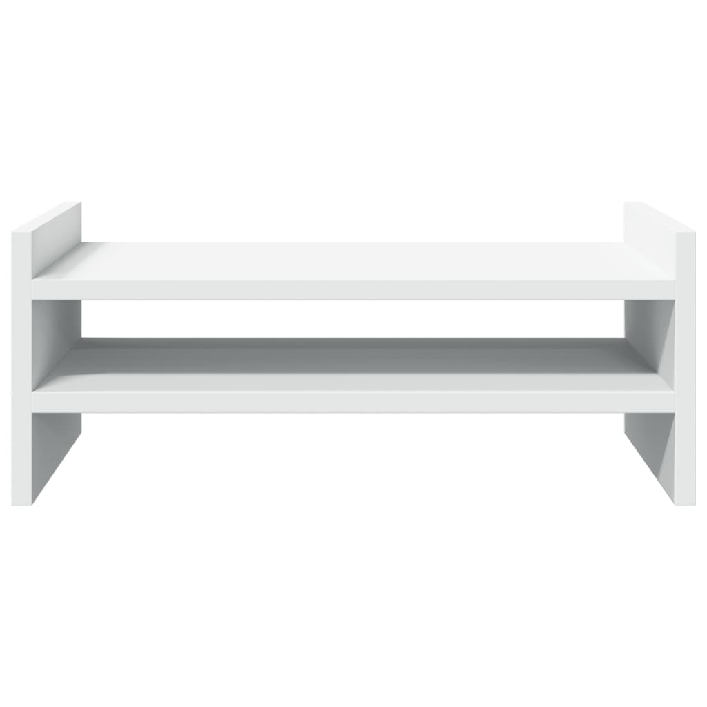 vidaXL Support de moniteur blanc 50x27x20 cm bois d'ingénierie
