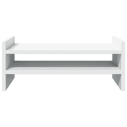 vidaXL Support de moniteur blanc 50x27x20 cm bois d'ingénierie