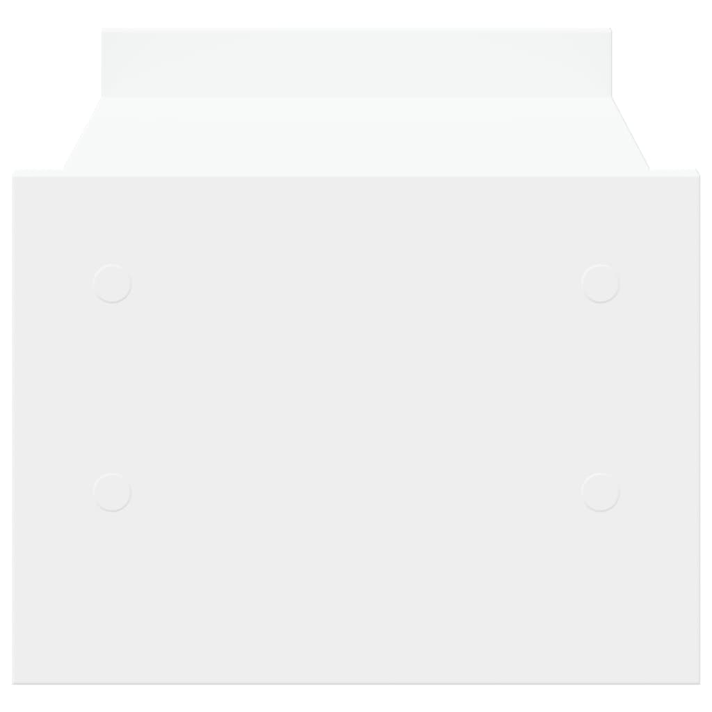 vidaXL Support de moniteur blanc 50x27x20 cm bois d'ingénierie