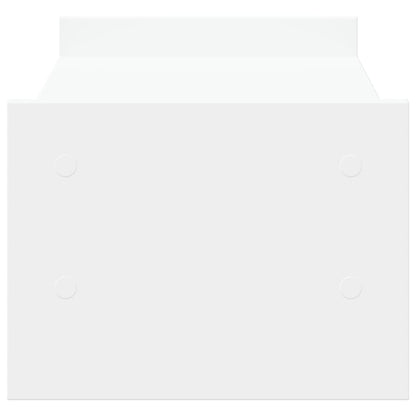 vidaXL Support de moniteur blanc 50x27x20 cm bois d'ingénierie