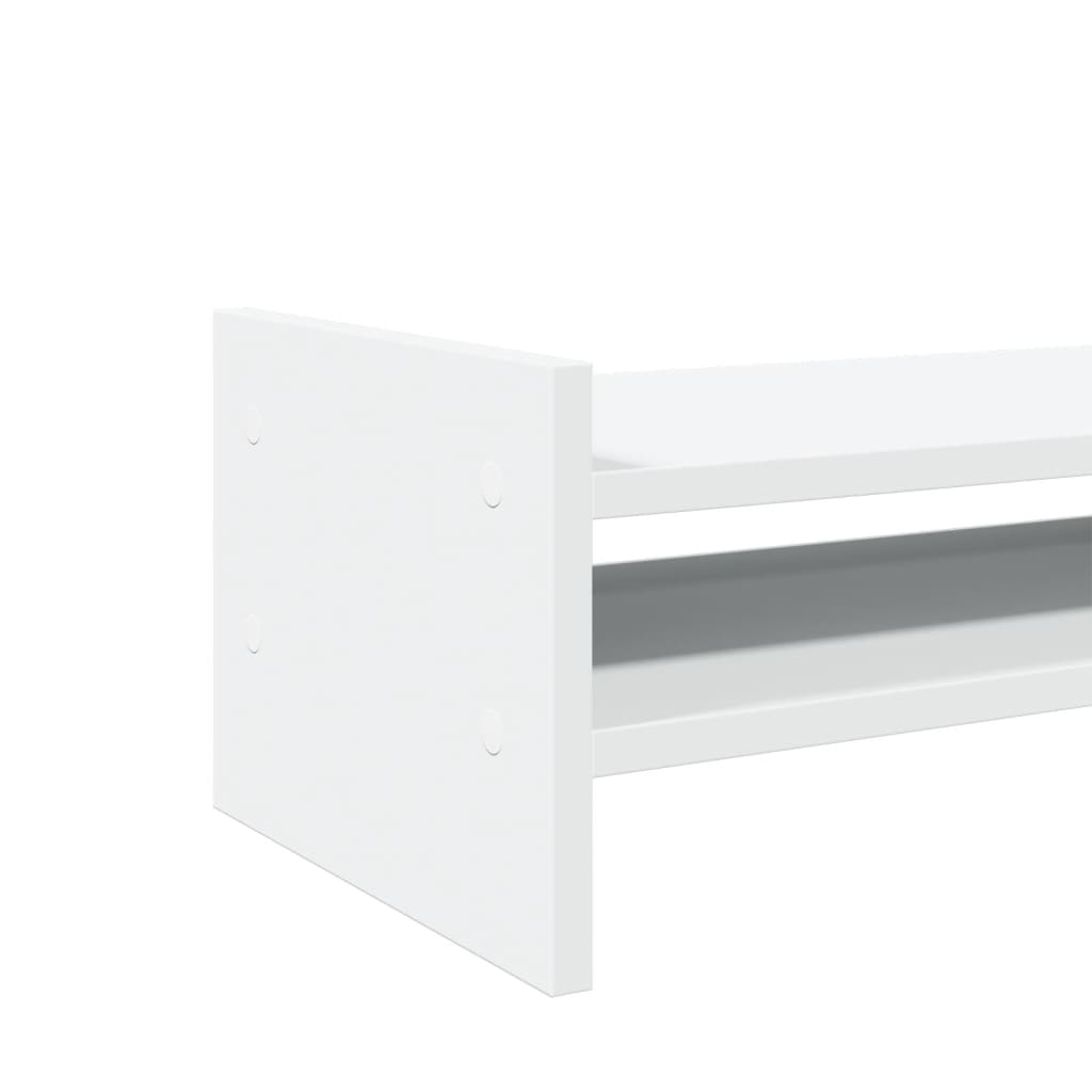 vidaXL Support de moniteur blanc 50x27x20 cm bois d'ingénierie
