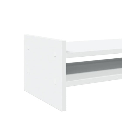vidaXL Support de moniteur blanc 50x27x20 cm bois d'ingénierie