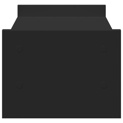 vidaXL Support de moniteur noir 50x27x20 cm bois d'ingénierie