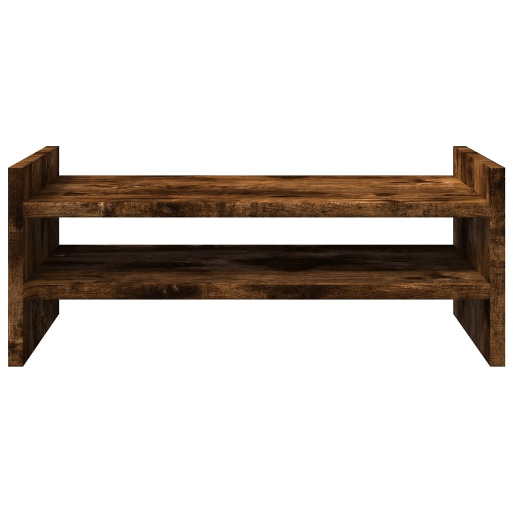 vidaXL Support de moniteur chêne fumé 50x27x20 cm bois d'ingénierie
