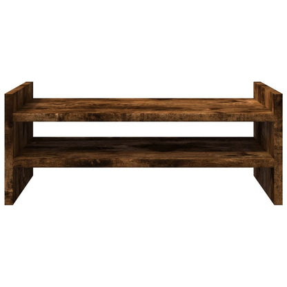 vidaXL Support de moniteur chêne fumé 50x27x20 cm bois d'ingénierie