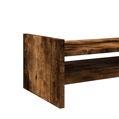 vidaXL Support de moniteur chêne fumé 50x27x20 cm bois d'ingénierie
