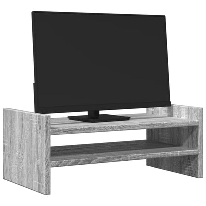 vidaXL Support de moniteur sonoma gris 50x27x20 cm bois d'ingénierie
