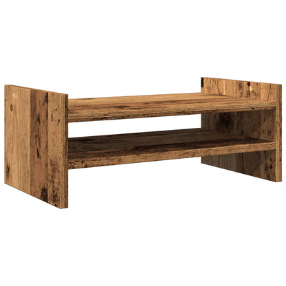 vidaXL Support de moniteur vieux bois 50x27x20 cm bois d'ingénierie
